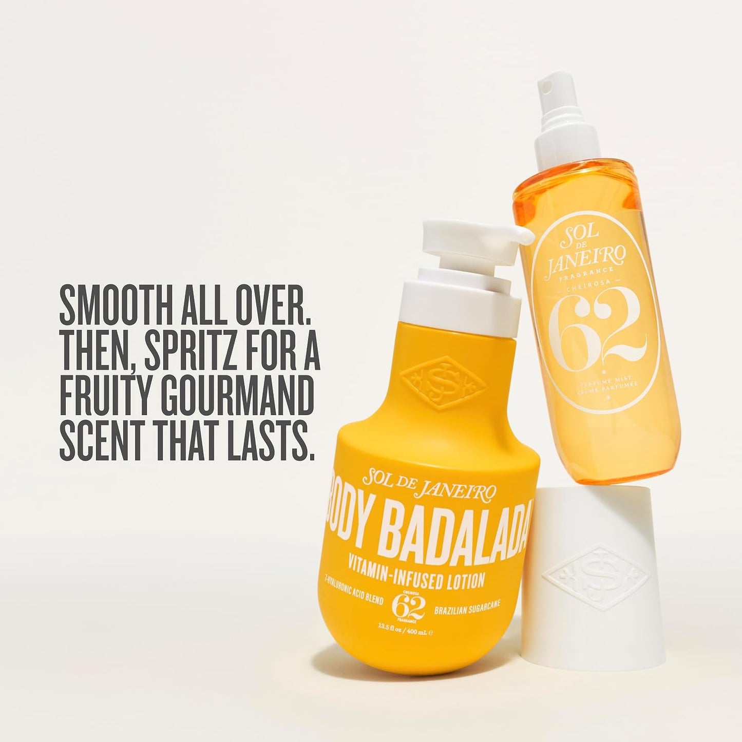 Vanilla Body Lotion & Mist Bundle - Hydrating Body Badalada Lotion & Cheirosa 62 Perfume Spray