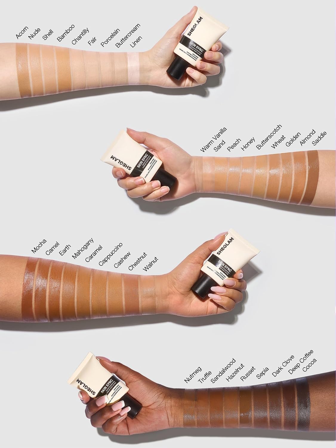 Satin Foundation - Skin Sync Formula for Flawless Finish | Buttercream Shade