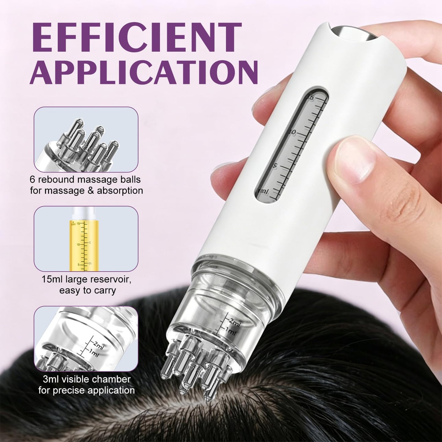 5% Minoxidil Spray for Women-Free minoxidil applicator included，monoxide for men hair Infused with Biotin, hers hair regrowth treatment, Supports Thicker and Fuller Hair & Beard (13oz, 7 Month Supply)