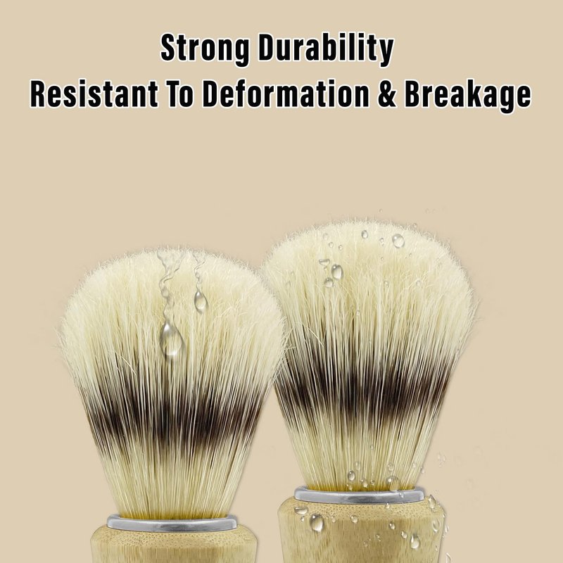 KIKC Hand Crafted Pure Boar Bristle Shaving Brush for Wet Shave, Comfortable Bamboo Handle, Shaving Brushes for Men,Soft Bristle, Best Gift for Bearded Man