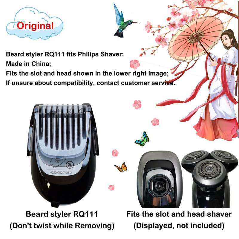 RQ111 Black Replacement Shaver Head Trimmer for Philips S5420 S6840 S7310 S8860 S9711 RQ1150 SP9861