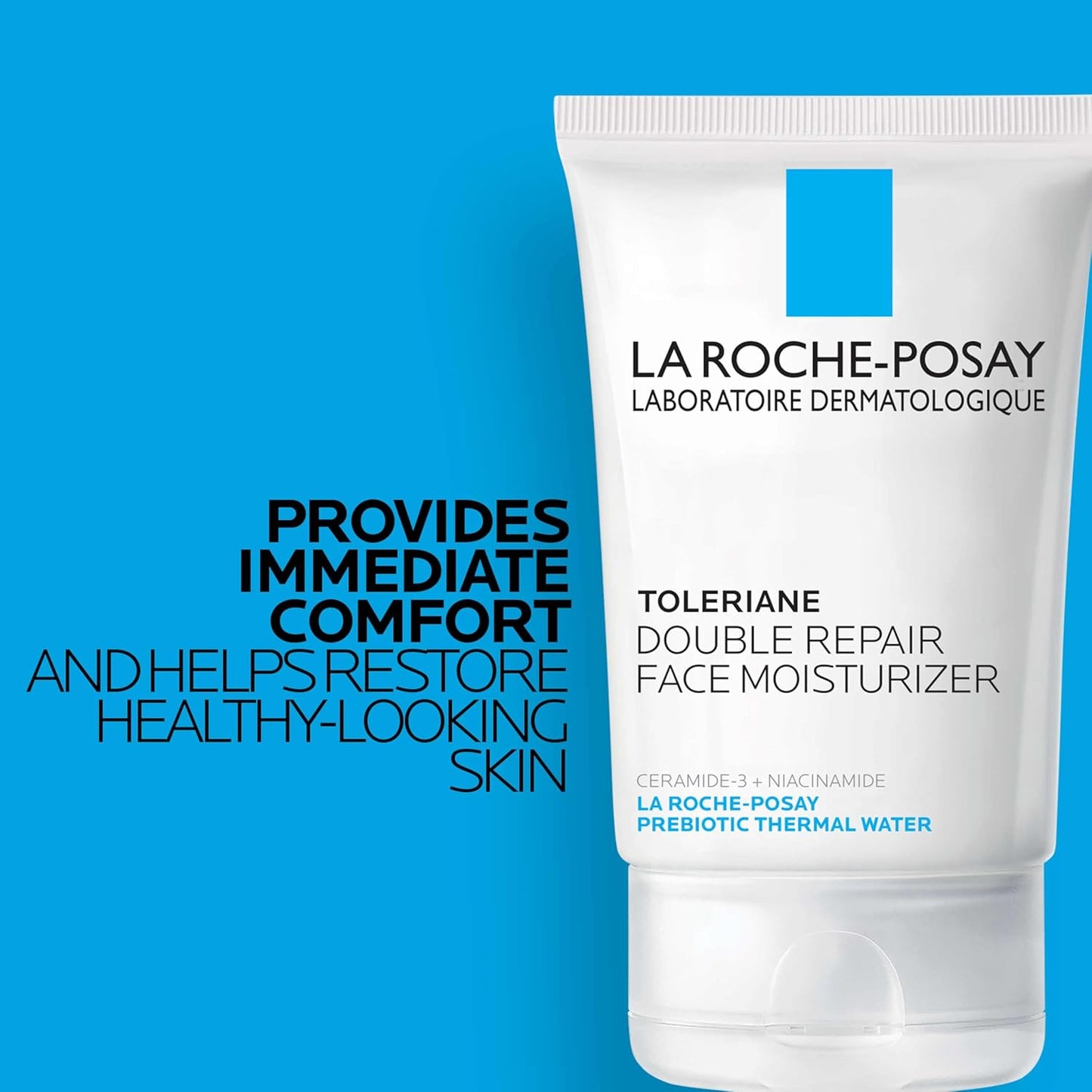 La Roche-Posay Toleriane Double Repair Face Moisturizer - Daily Cream with Ceramide & Niacinamide for All Skin Types | Fragrance-Free, Long-Lasting Hydration