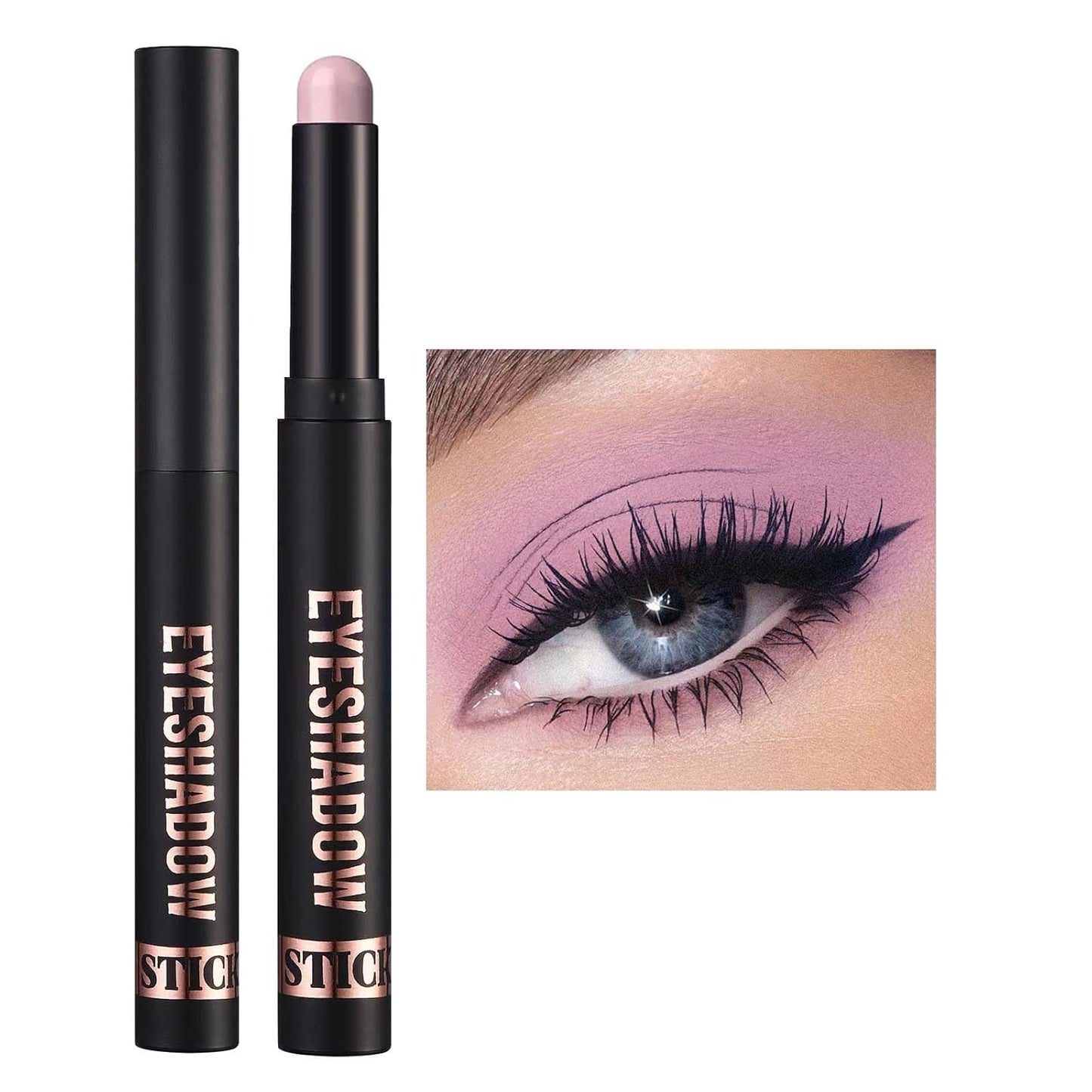 Neutral Eyeshadow Stick - High Pigmented Cream Eye Shadow Pencil | Waterproof & Long Lasting, 21# Gray Brown Matte
