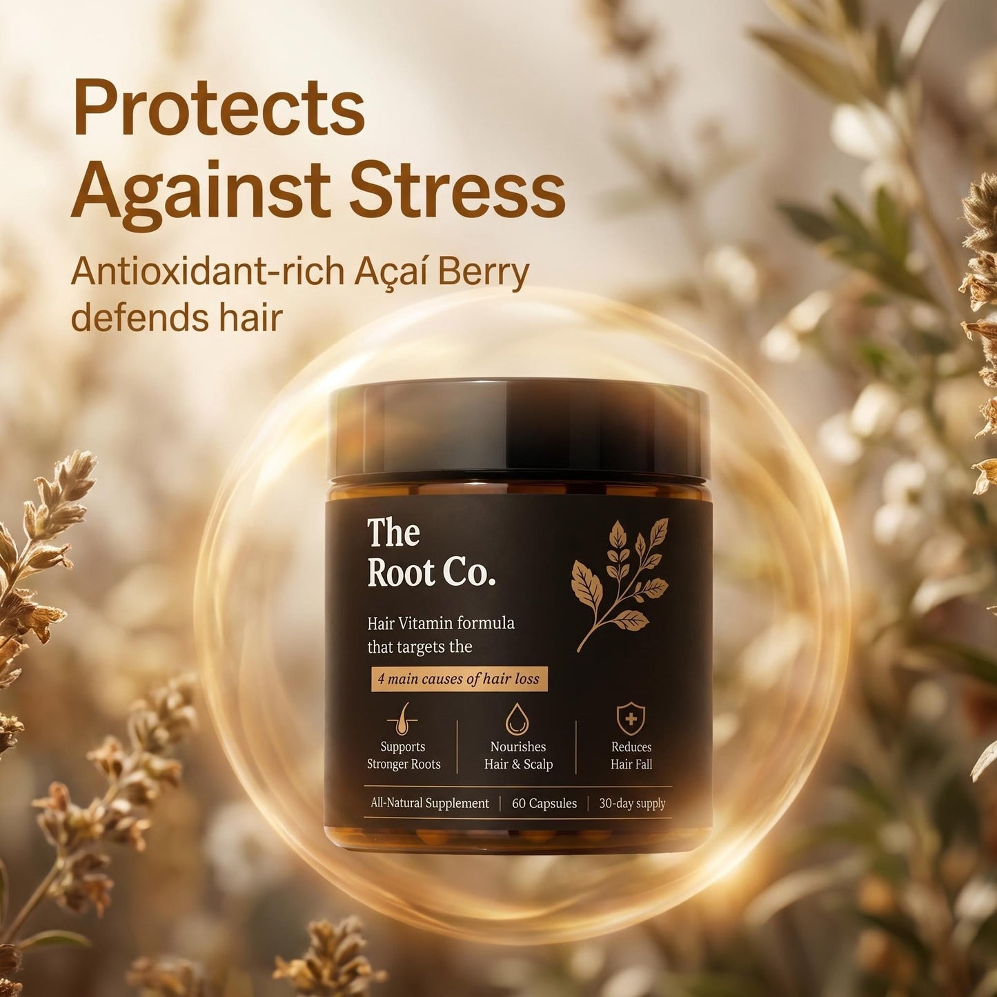 Breakthrough Hair Vitamins, Hair Vitamins for Women, Zinc, Magnesium B3, and B5,Hair Growth Supplements, Increasing Nutrient and Oxygen Delivery to Starving Follicles - 60 Capsules