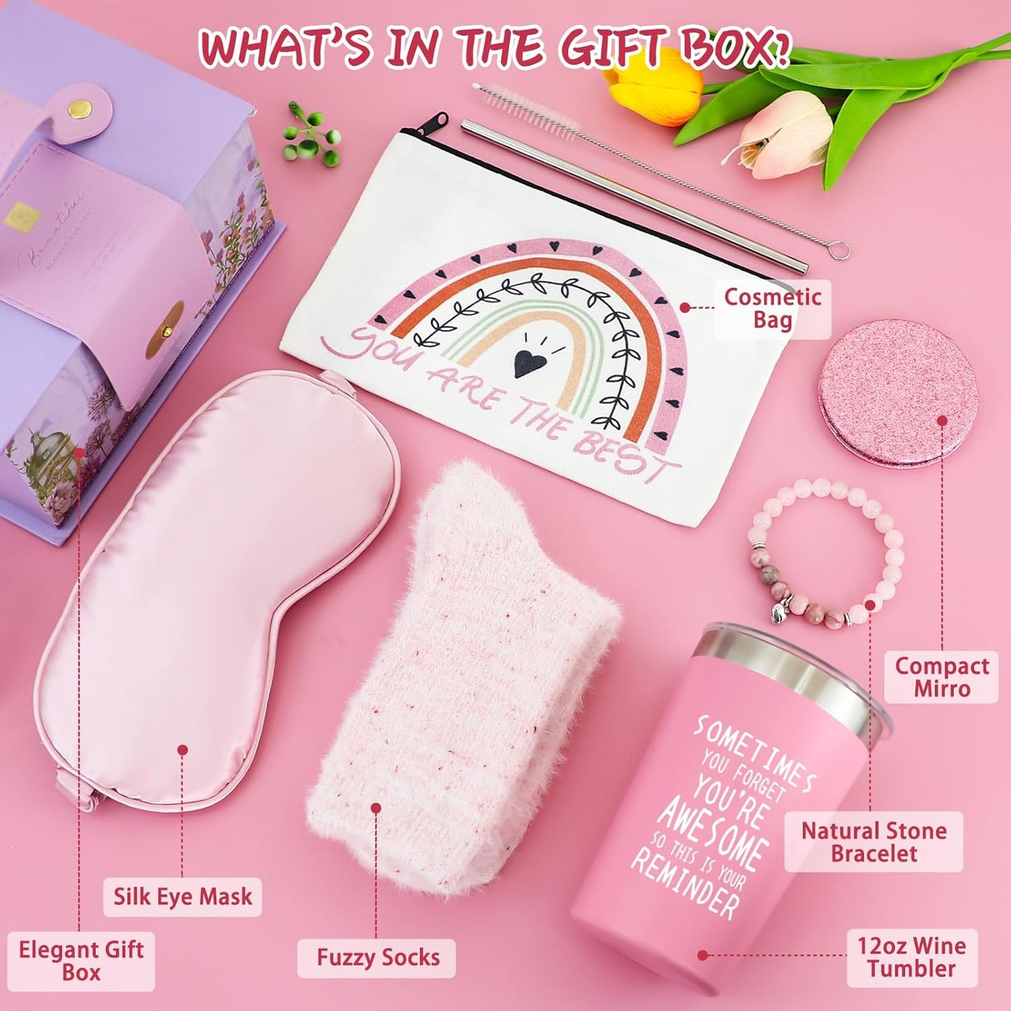 Teen Girl Gifts - Unique Birthday Ideas for Ages 10-17 | Eye Mask & Tumbler Set