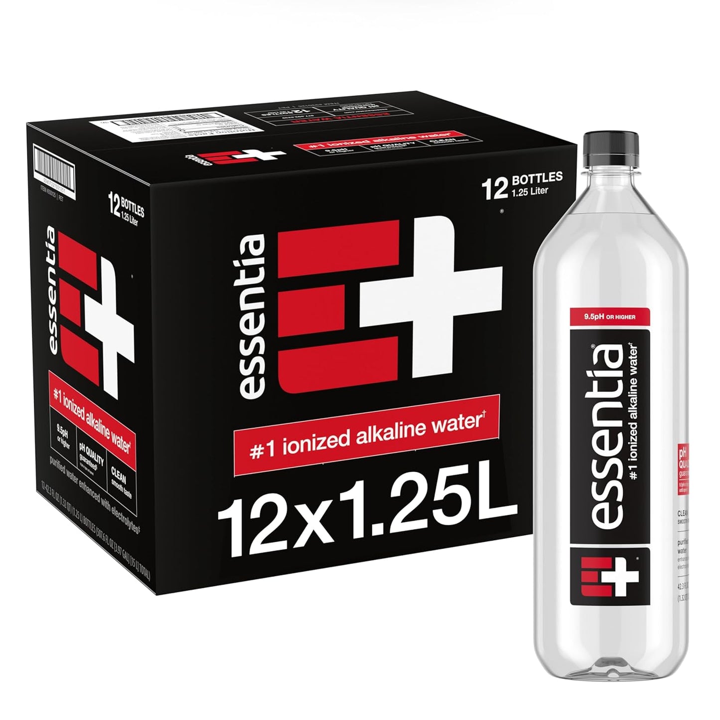 Ionized Alkaline Water - 9.5 pH, 99.9% Pure, 12-Pack Bottles | Refreshing Hydration