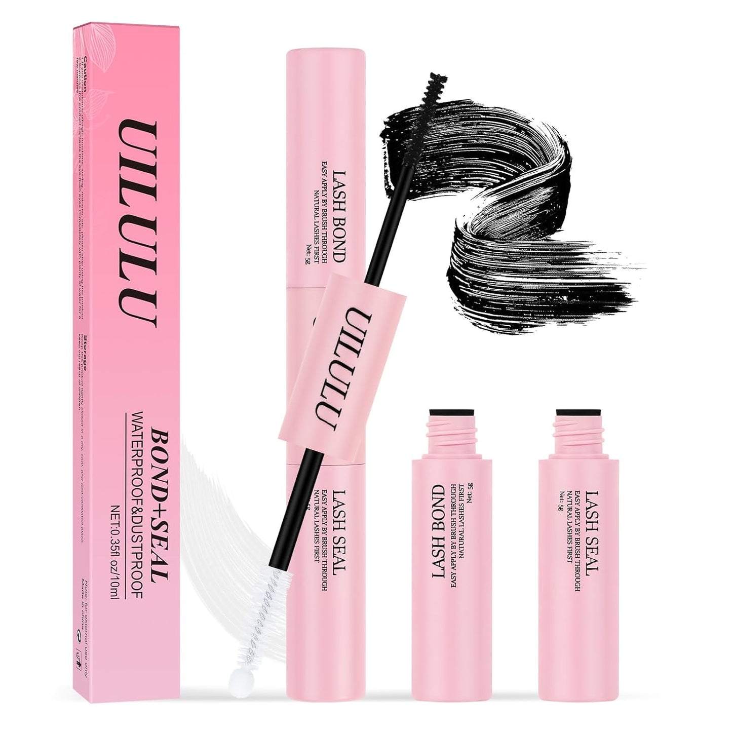 Lash Bond and Seal - 2-in-1 Waterproof Eyelash Adhesive & Sealer (5ml) | Strong Hold for DIY Lash Extensions
