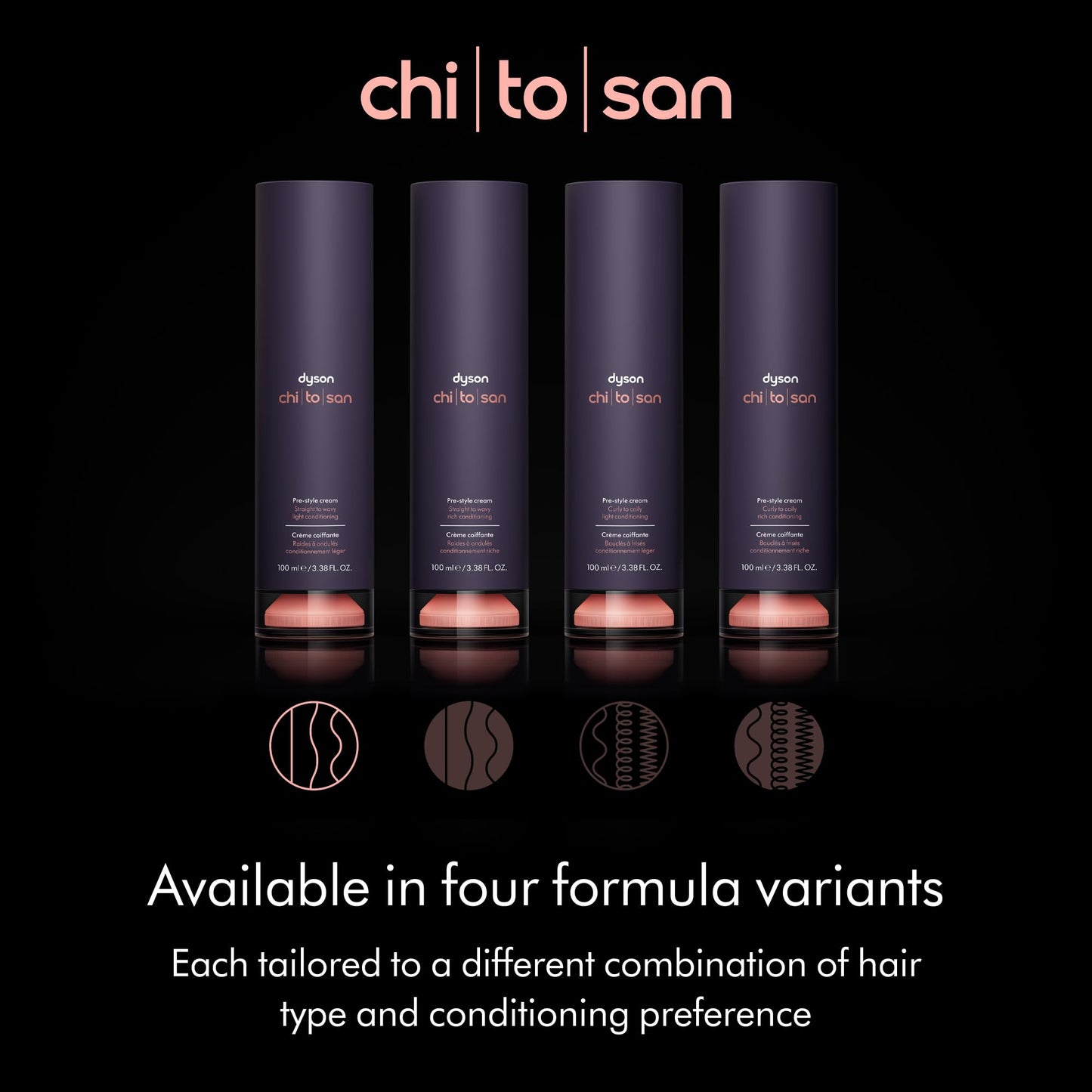Dyson Chitosan Pre-style Cream Straight to Wavy Rich Conditioning