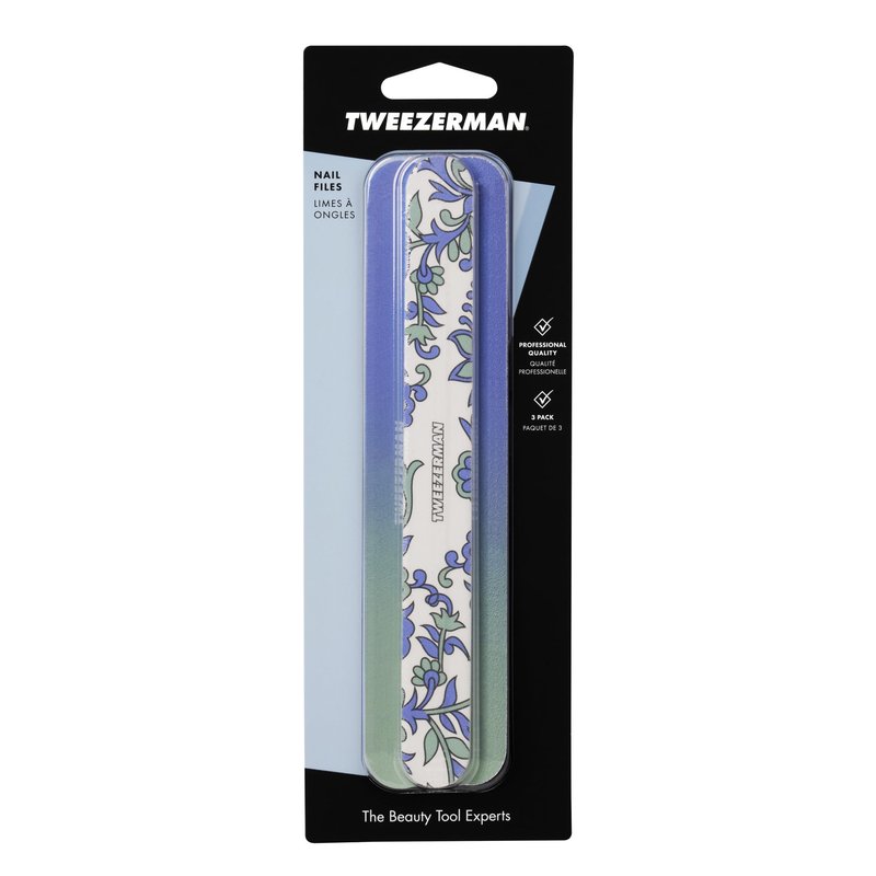Tweezerman Paisley Nail Files, (Pack of 3)