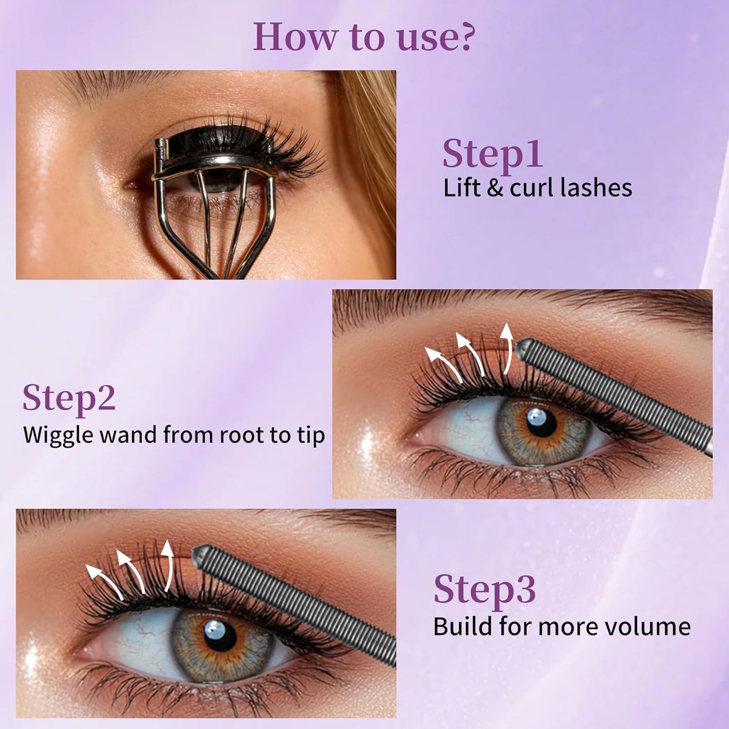 Iron Wand Mascara, Long Lasting Waterproof Mascara