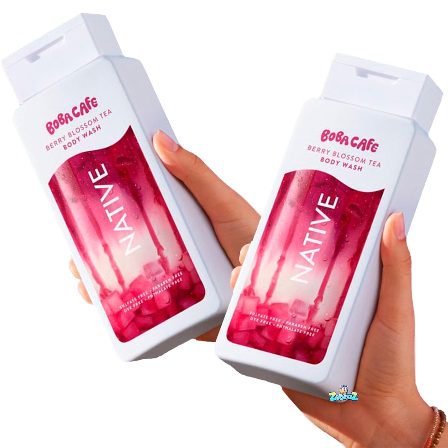 Native Body Wash | Berry Blossom Tea - Sulfate Free Body Wash for Men & Women, 18 fl oz - Pack of 2