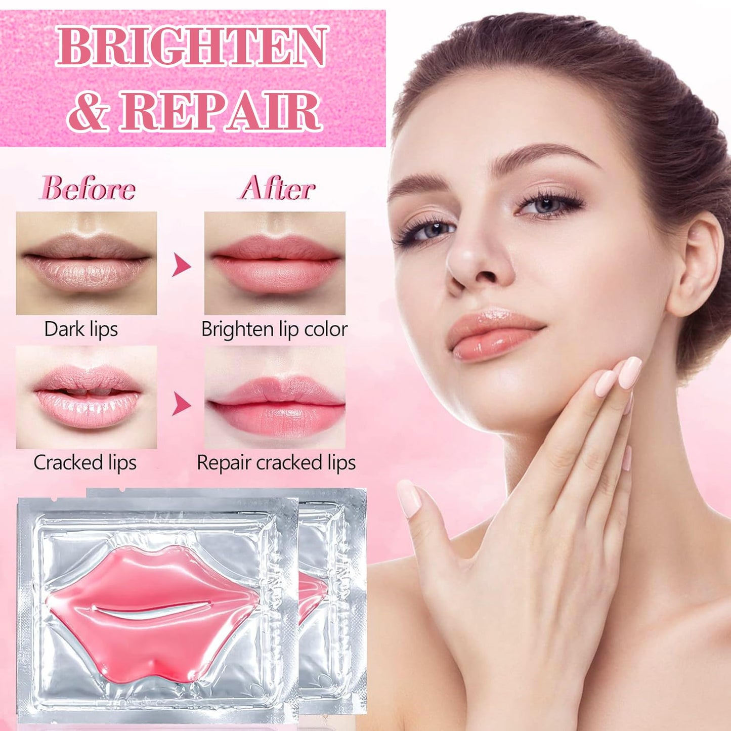 Eakroo 30 Pairs Lip Mask and Eye Mask, Hangover Kit Supplies, Hangover Kit, Hangover Patches, Sleepover Party Supplies for Girls, Sleep Patches for Adults, Hangover Relief, Bridesmaid Proposal Gifts