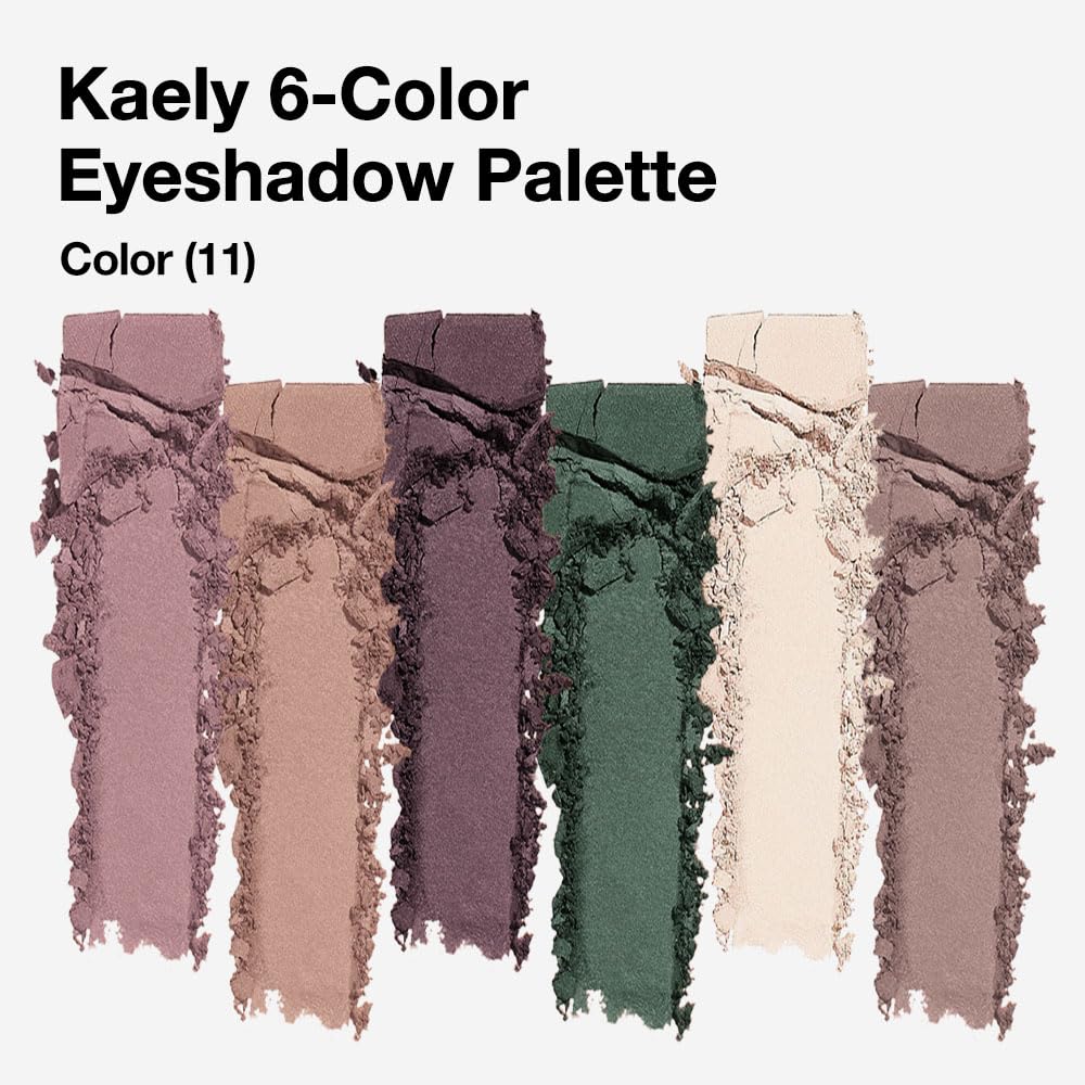 Mini Neutral Eye Shadow Palette - 6 Pigmented Colors for Older Women | Waterproof Matte Shades