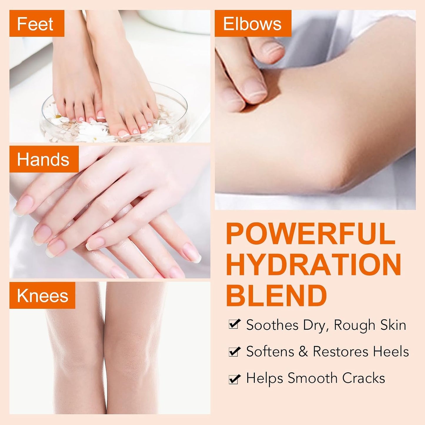 Manuka Honey Moisturizing Stick - Nourishing Foot & Hand Cream for Dry Cracked Skin | Portable 40g/1.41oz with Shea Butter & Aloe Vera