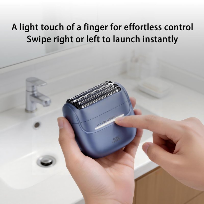 Electric Foil Shavers for Men Portable Electric Razor Mini with 5-Blade Floating Head High-Speed Motor for Close Beard & Mustache Shave Travel-Ready with Lock USB-C Rechargeable and Wet/Dry Use