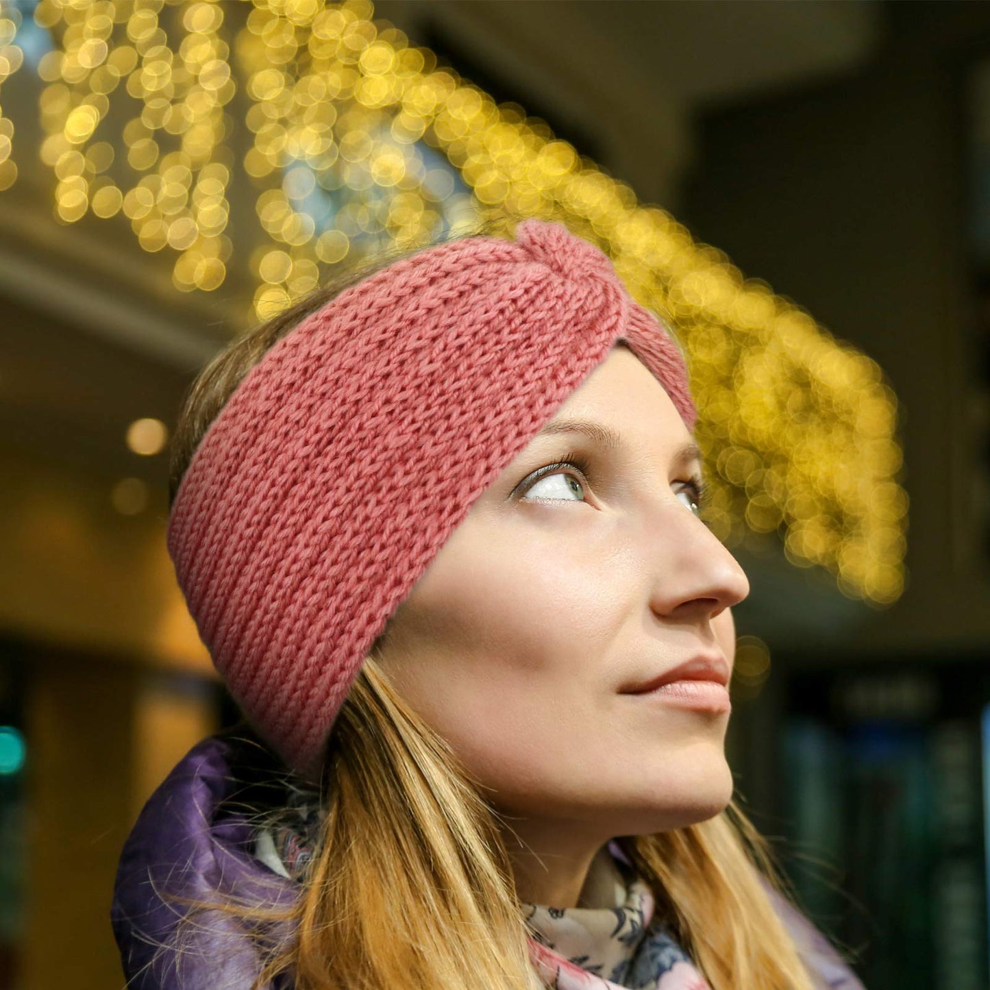 DRESHOW Crochet Ear Warmer Headband Soft Knit Turban Stretch Headbands Warmer for Women Winter 6 Pack