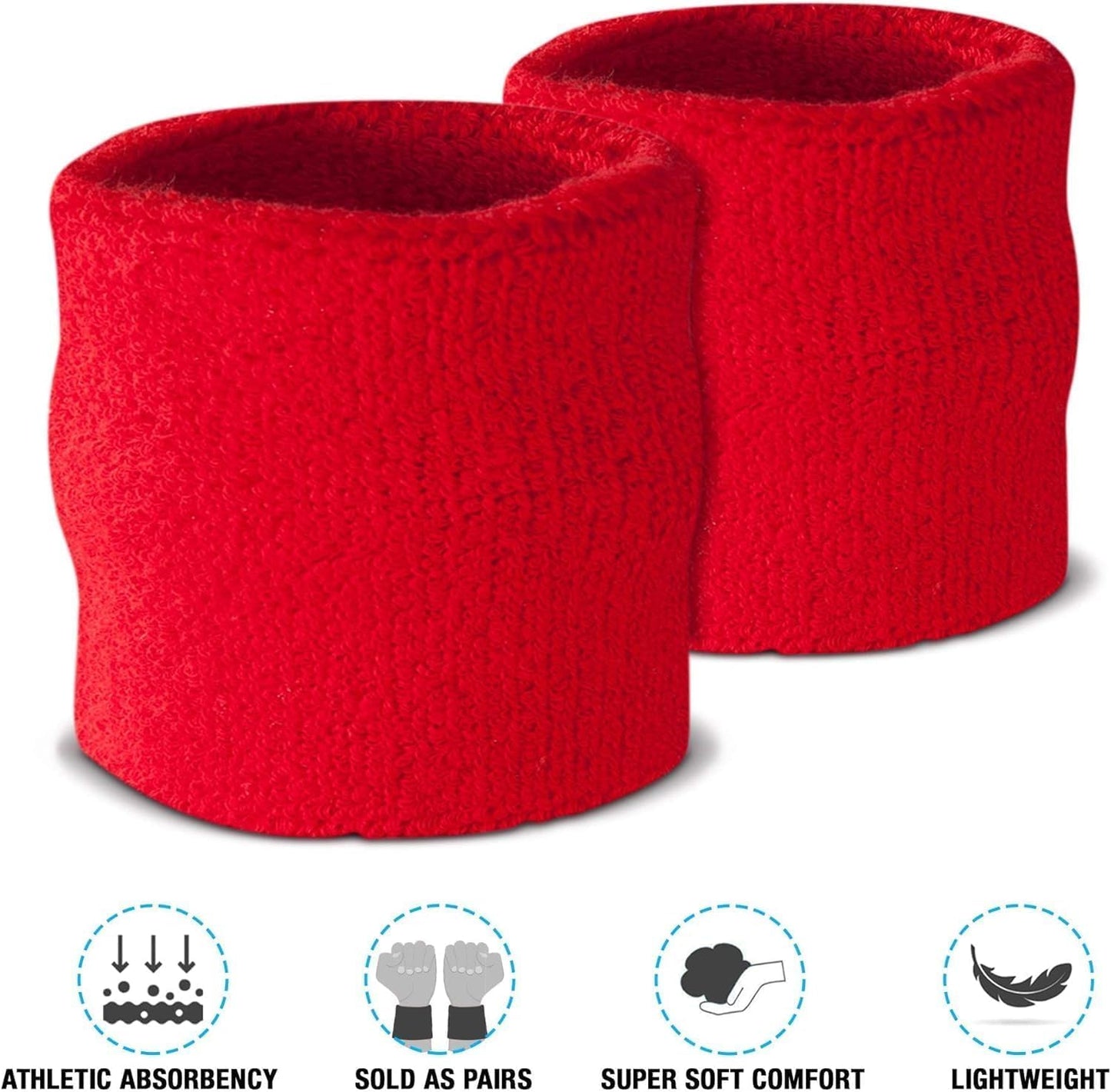 Suddora Sweatbands Set - Moisture-Wicking Athletic Bands | 2 Wristbands & 1 Headband for Gym, Yoga, Tennis, Basketball