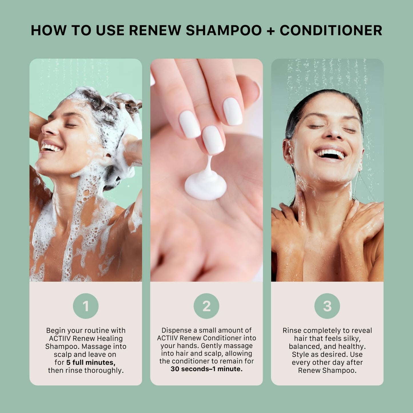 ACTIIV Renew Travel Duo | Scalp Health & Fuller Hair Support, Hydrating Plant-Based Formula - Unisex