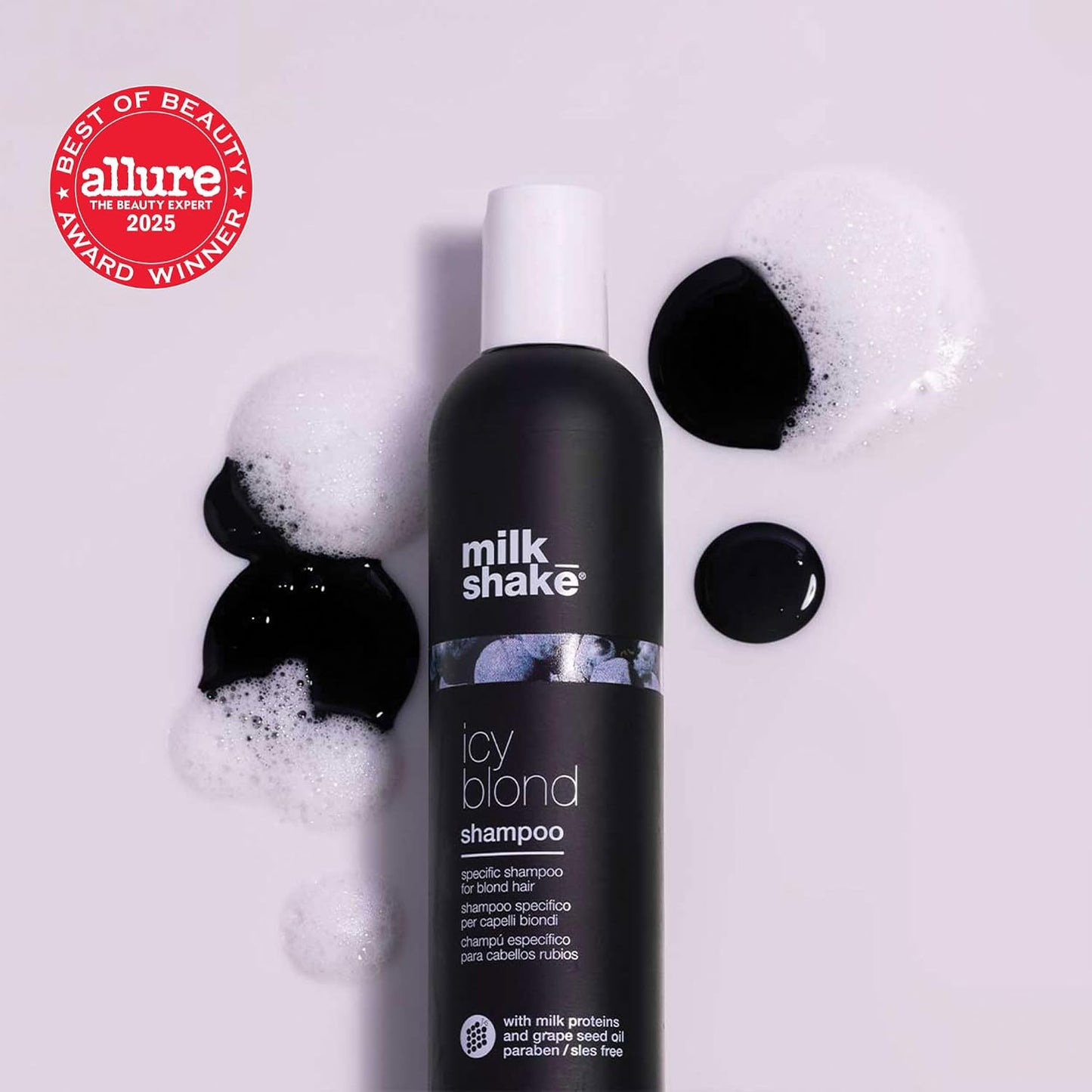 Icy Blond Shampoo - Award-Winning Black Pigment Formula to Cool Brassy Tones | Enhance Platinum Blonde Hair
