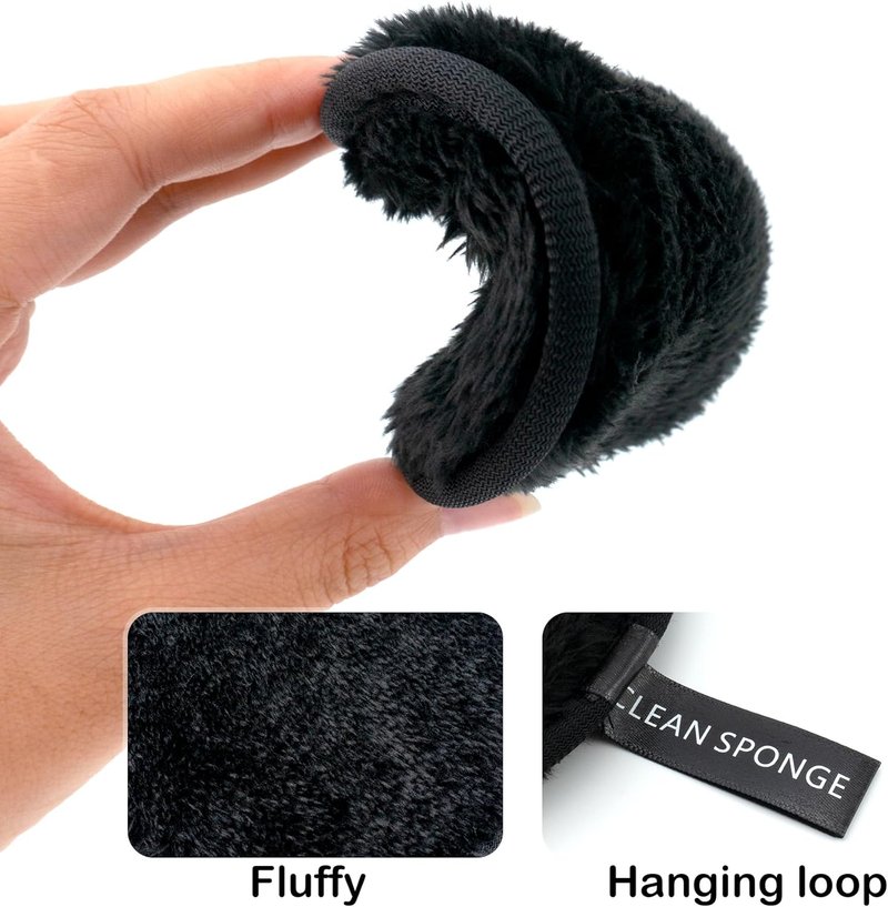 BlingKingdom Reusable Makeup Remover Pads - Double-Sided Facial Cleansing Puffs | 6 Pack, 3 Colors