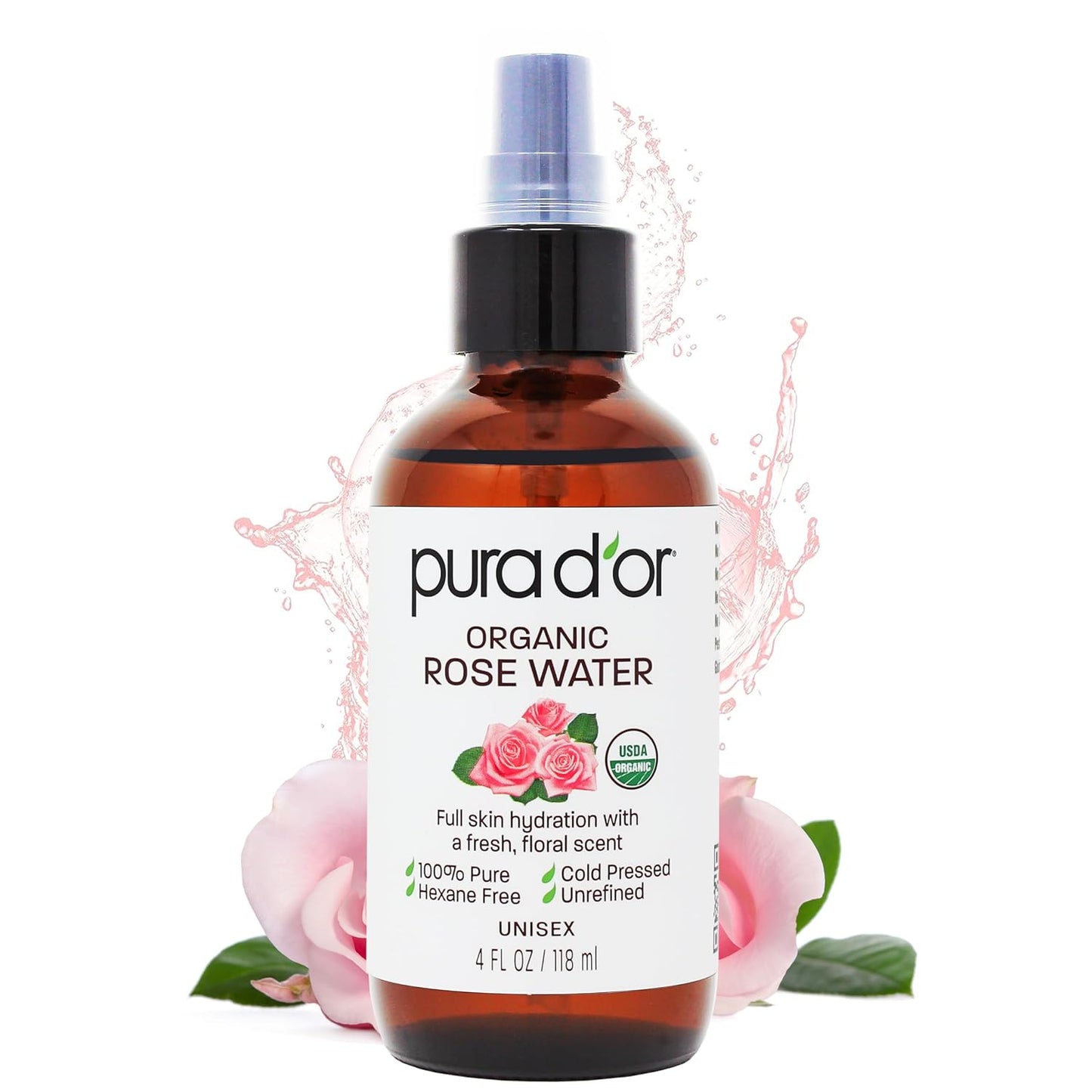 PURA D'OR Organic Vitamin E Oil - 70,000 IU Ayurvedic Skin Care | Lightweight Moisturizer for Face & Body