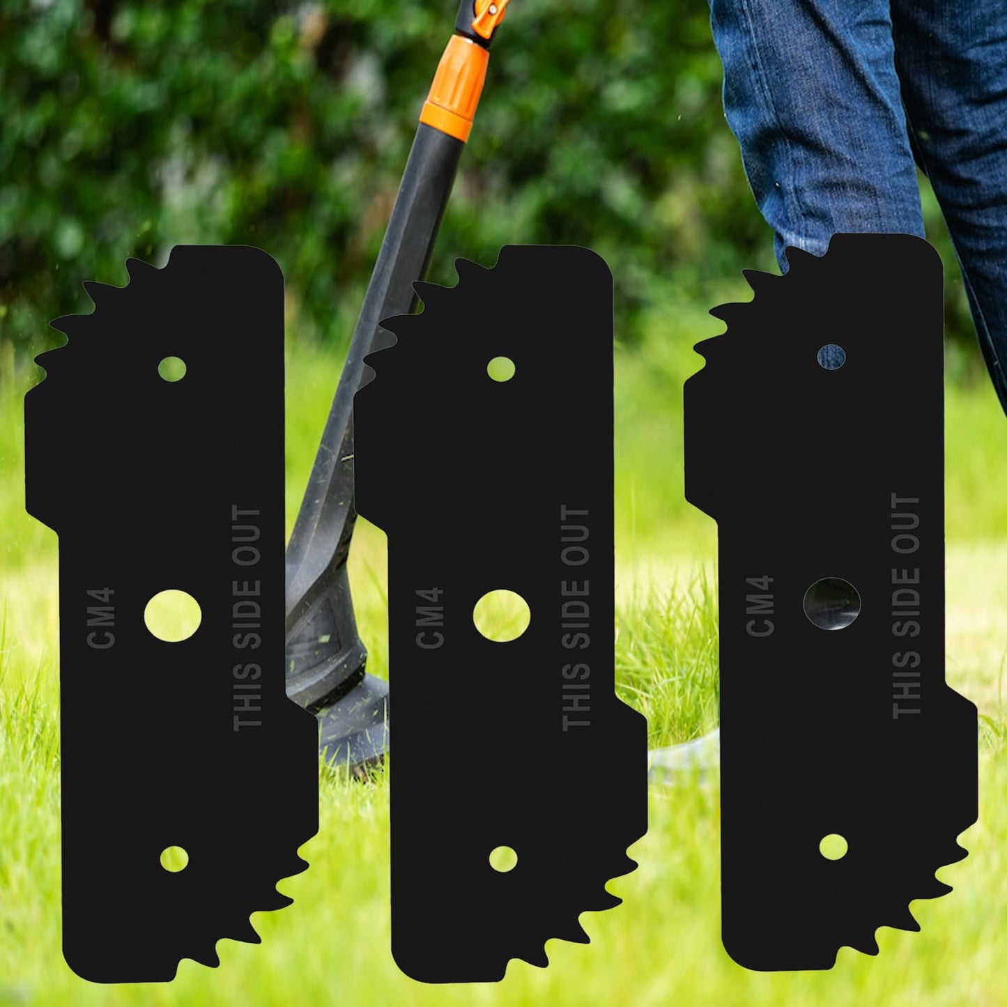 Adozsb 243801-02 Edger Blade Compatible with Black & Decker LE750, LE710, LE760 Lawn Edger Craftsman Model CMEED400 243801-00, 243797-00, 40-519 EH1000 Type 5 12 AMP Edge Hog Edger (Pack of 3)