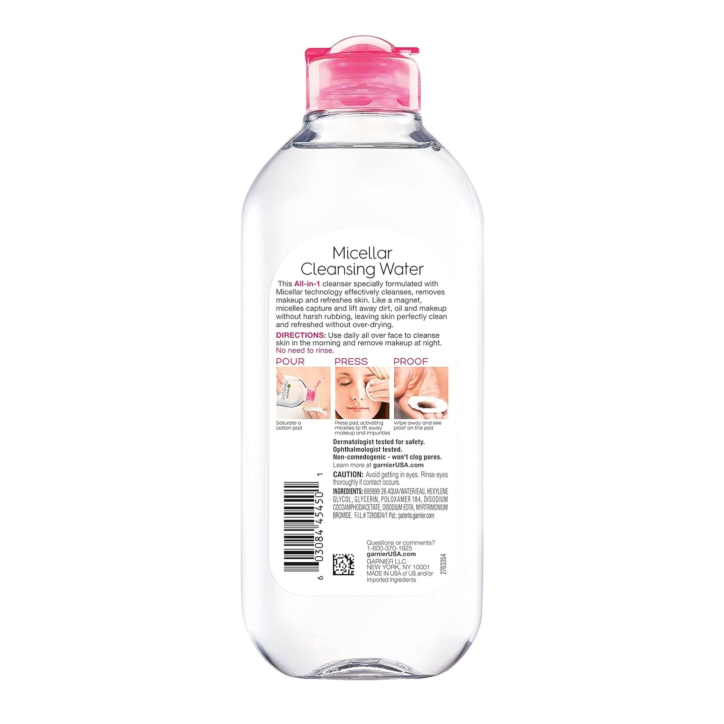 Garnier Micellar Water - Hydrating Facial Cleanser & Makeup Remover for Sensitive Skin | 13.5 Fl Oz (400mL)