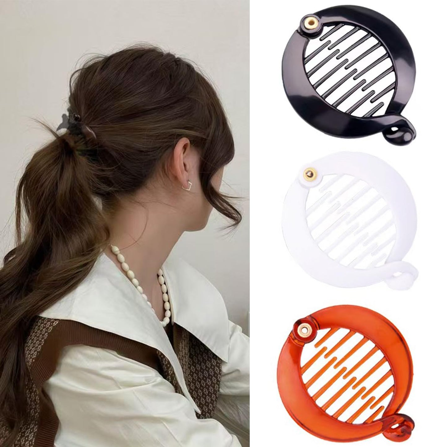 Banana Clip Banana Hair Clips for Women Banana Combs Grip Comb Clincher Combs Fishtail Fish Hair Clips for Thin Hair Fish Shape Ponytail Holder Small Size