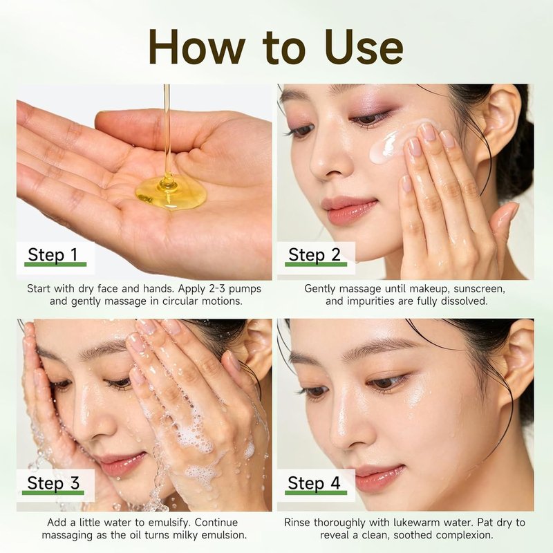 Centella Light Cleansing Oil - Gentle Makeup Remover & Hydrating Facial Cleanser | Lightweight Emulsifying Formula