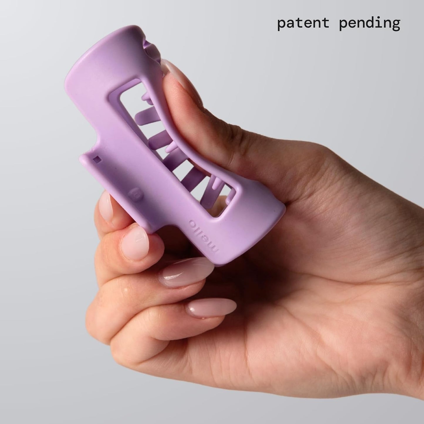 Small Hair Clip - Flexible Comfort Hair Claw for Women | Strong Hold for Thick & Thin Hair, Durable Matte Finish (Purple)