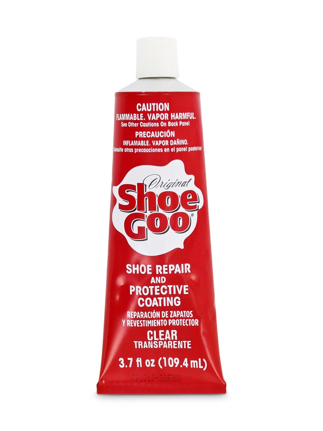 Shoe Goo Original Shoe Repair Adhesive - Clear Waterproof Glue for Soles, Heels & Patches - 3.7 fl oz Tube