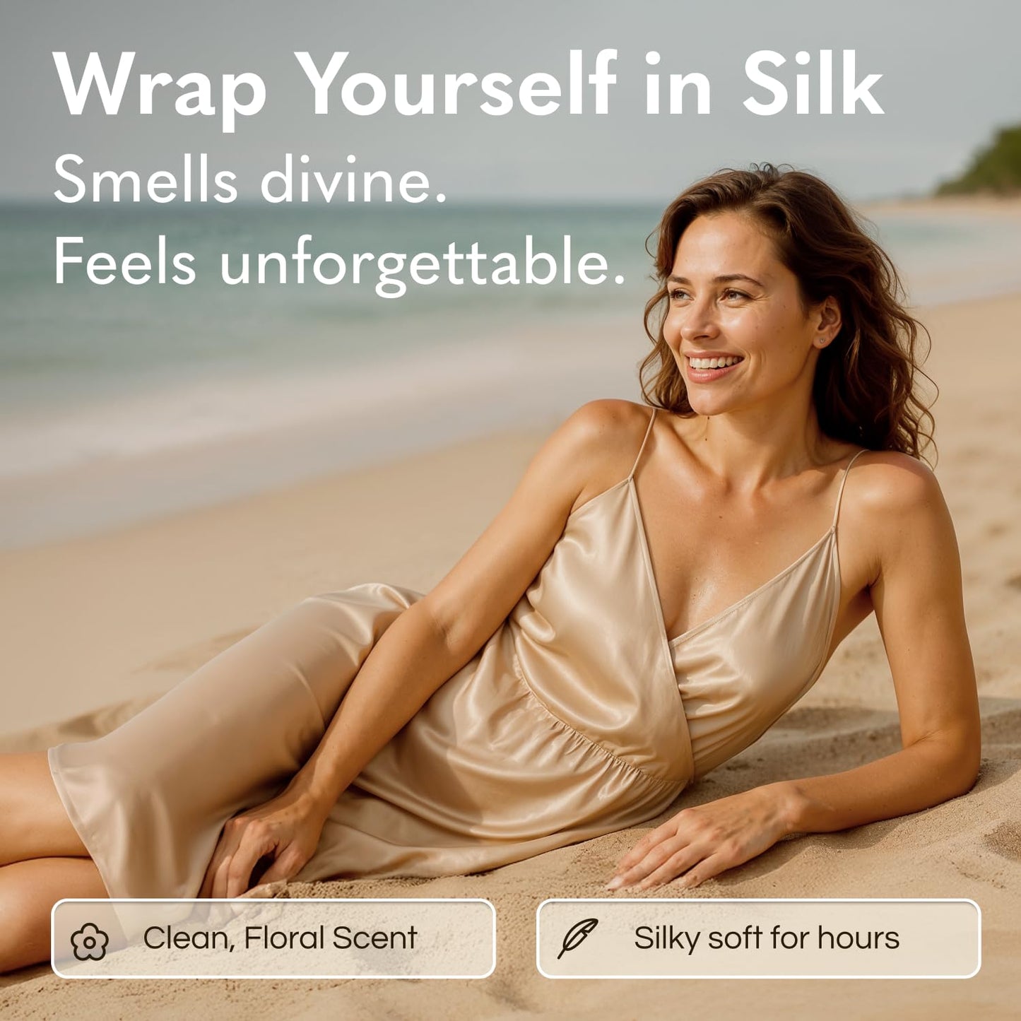 GODA Silk Body Oil for Women - Firming Anti-Aging Moisturizer | Hydrating Organic Formula for Crepey Skin