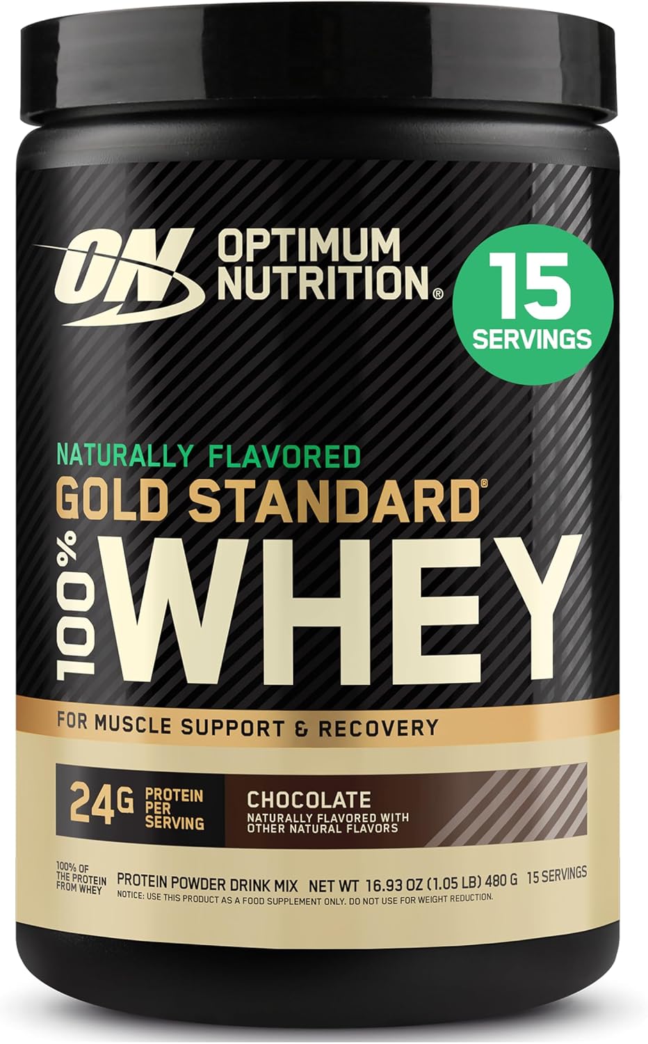 Optimum Nutrition Whey Protein Powder - Double Rich Chocolate Flavor | 1.98 lb Size