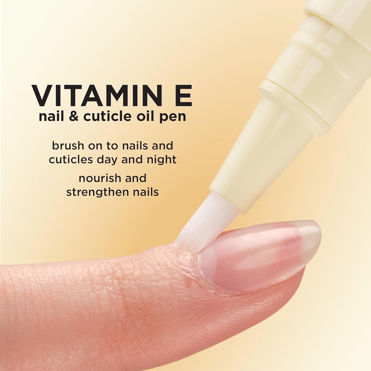 Sally Hansen Vitamin E Nail & Cuticle Treatment Pen - Nourishing Apricot Oil Formula for Smooth, Healthy Nails | Easy, Mess-Free Care