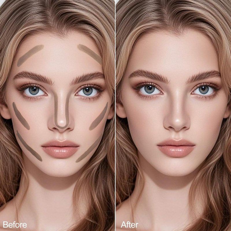 Cool Toned Contour Stick for Fair Skin - Large Capacity Grey Brown Matte Bronzer | Waterproof & Long Lasting Face Makeup