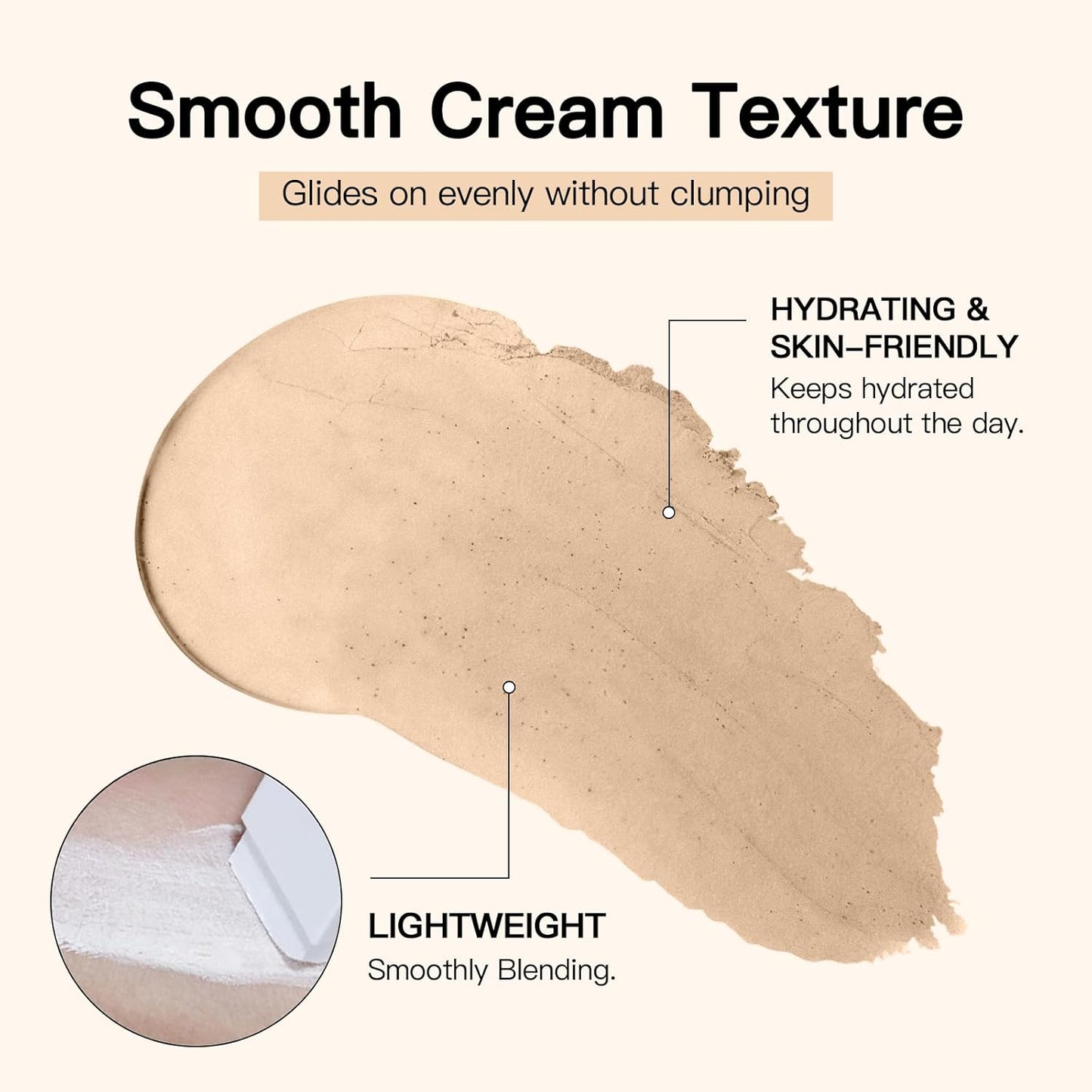 Color Changing Foundation Stick - Smart Color-Adapting Makeup with Volufiline | Medium to Full Coverage, Natural Finish