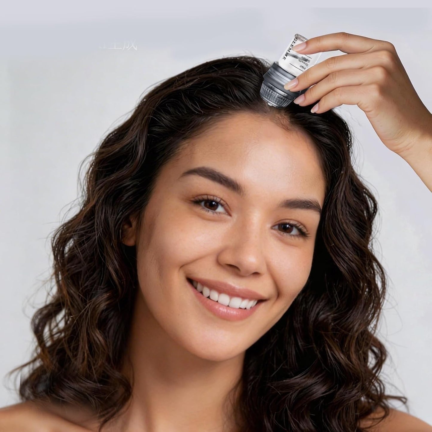 Micro Infusion System - Titanium Microneedle Derma Stamp with Biotin Peptides Serum | 0.25mm Scalp Treatment for Thicker Hair