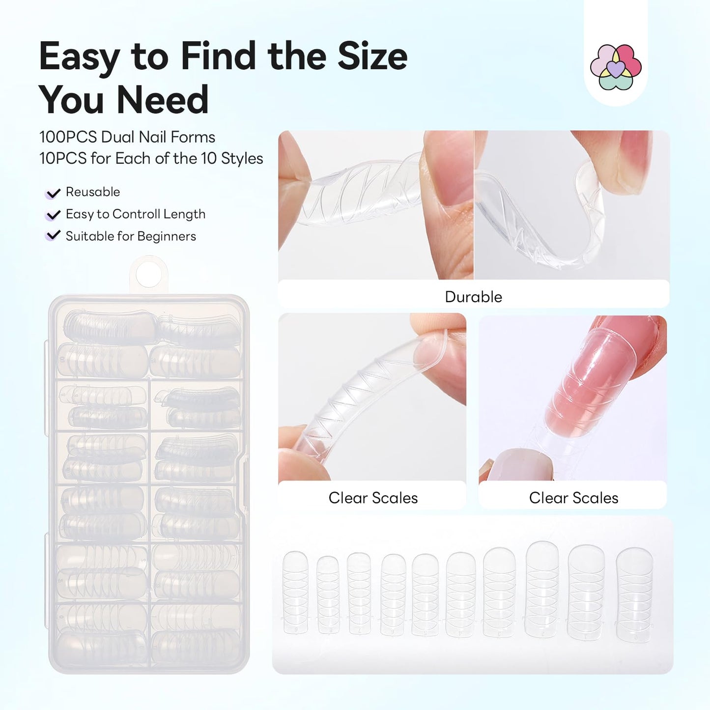 SAVILAND Slip Solution Kit for Poly Gel: 5.07fl.oz Large Anti-Stick Gel Liquid for Poly Gel, All-In-1 Nail Kit with Dual-Ended Nail Brush Dual Forms Dappen Dish for Beginners Nail Art Extension DIY
