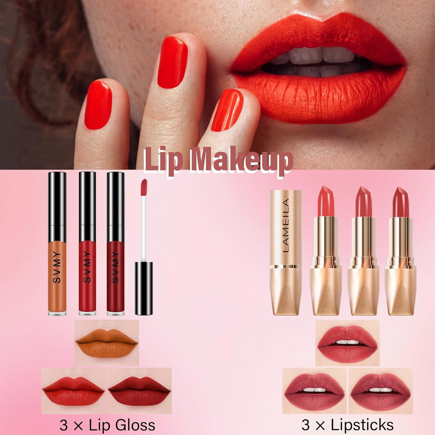 Makeup Set for Women | Complete Beginner Makeup Kit with Eyeshadow Palette & Lip Gloss - Perfect Gift for Teens