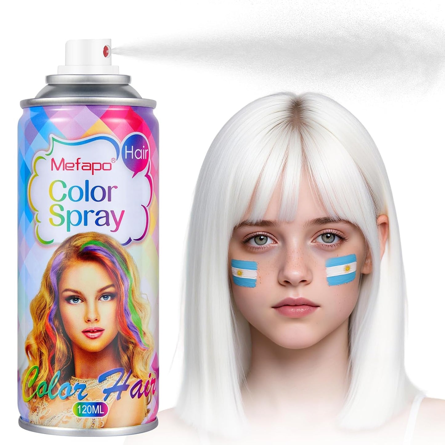 Pink Temporary Hair Color Spray - Washable Hair Dye for Kids & Adults | 4.06oz for Parties & Cosplay