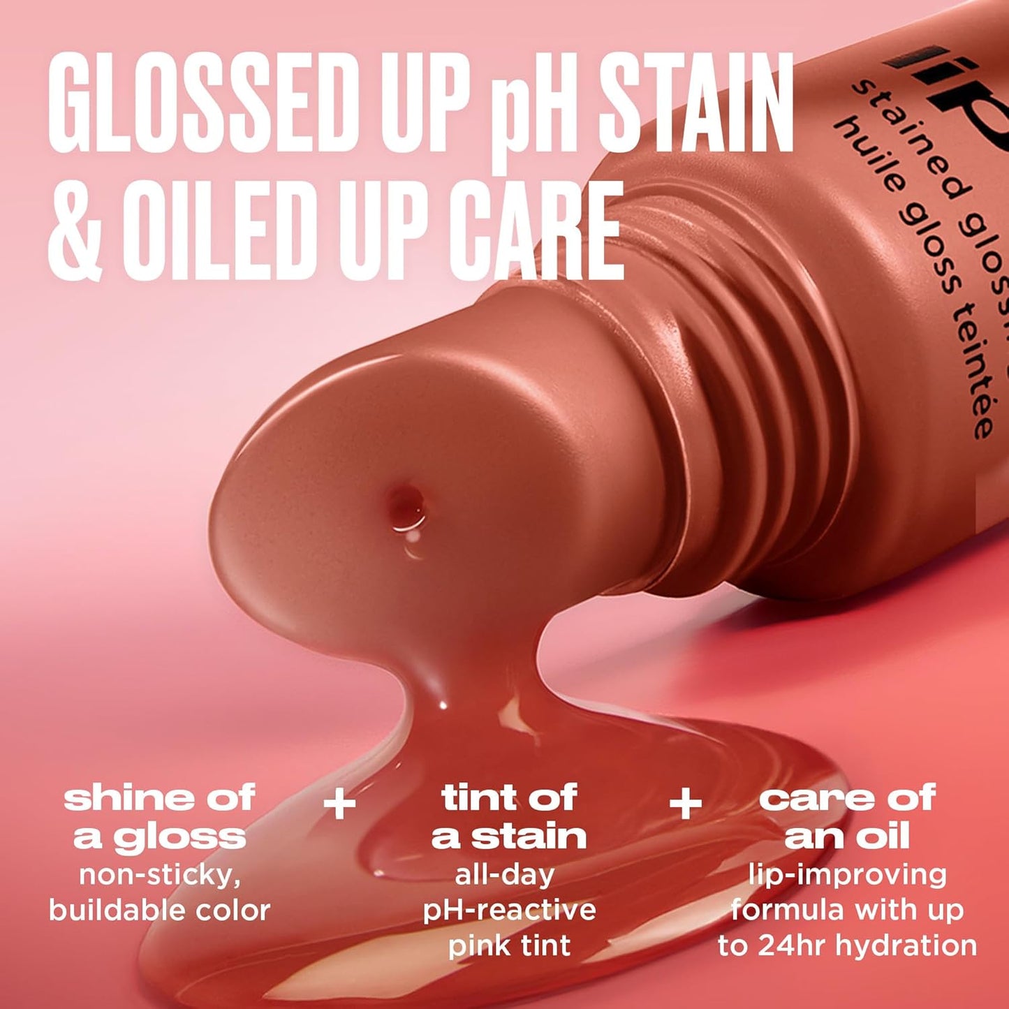 pH Staining Lip Oil - Hydrating Lip-Caring Oil with 24HR Moisture | High Shine Non-Sticky Gloss