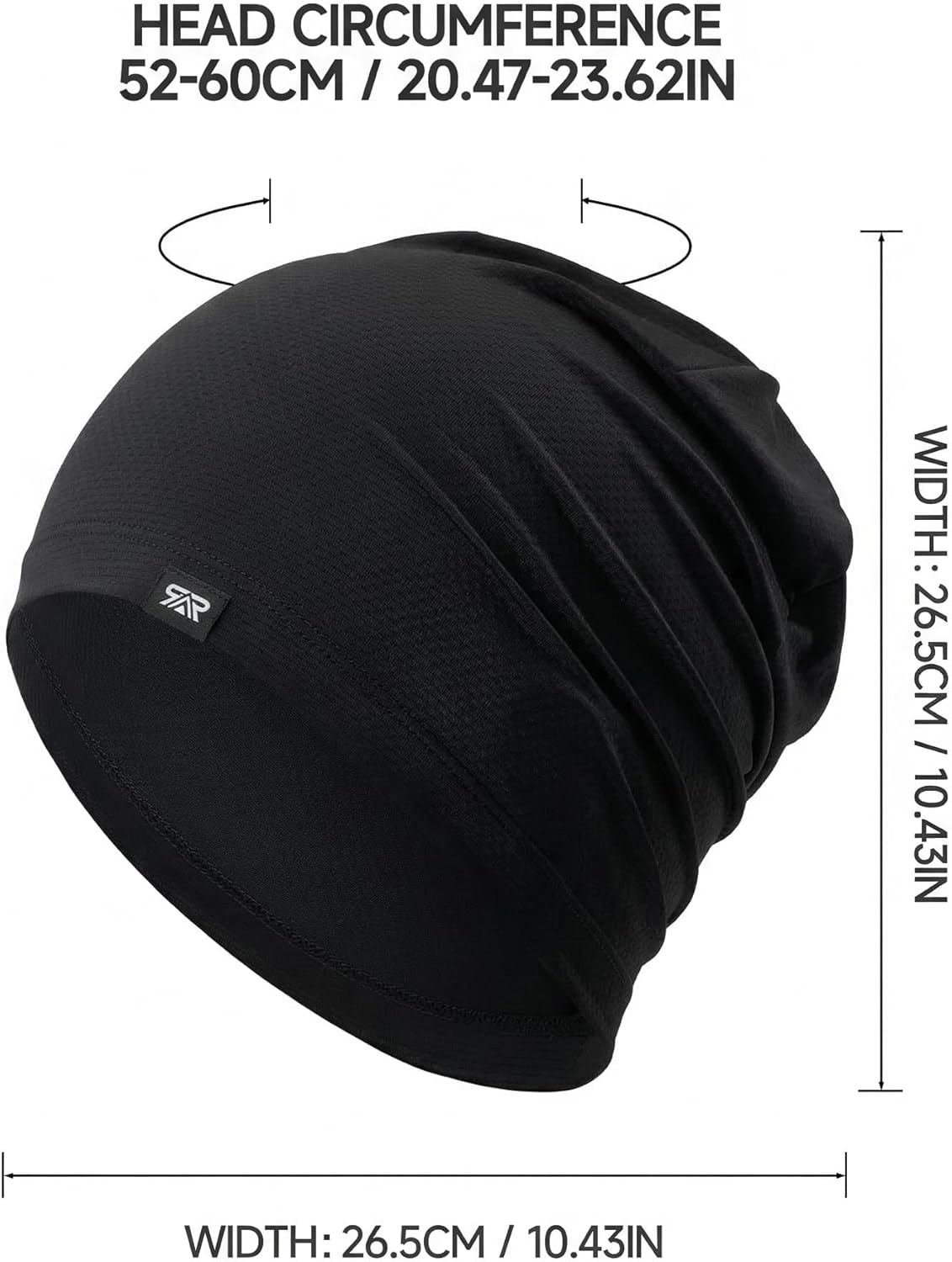 Cooling Skull Cap - 3Pcs Lightweight Breathable Beanie for Men & Women | Quick-Dry Running & Cycling Hat