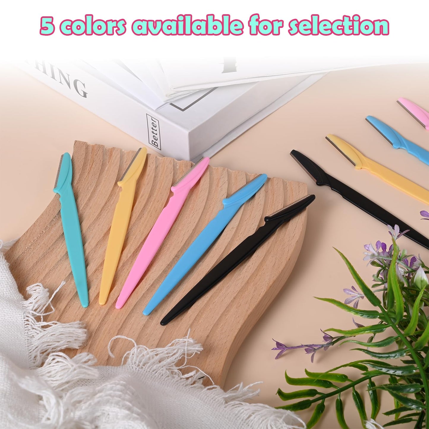 KXICYUR 15-Piece Value Pack Men's and Women's Beauty Tool Set: Men's Disposable Razors + Women's Disposable Eyebrow Razors, Non-Slip Grip + Travel-Friendly