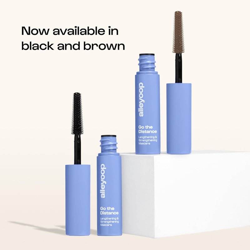 Alleyoop Tubing Mascara - Lengthening Smudge-Proof Formula for Sensitive Eyes | Vegan & Biotin Infused, Mini 4 mL