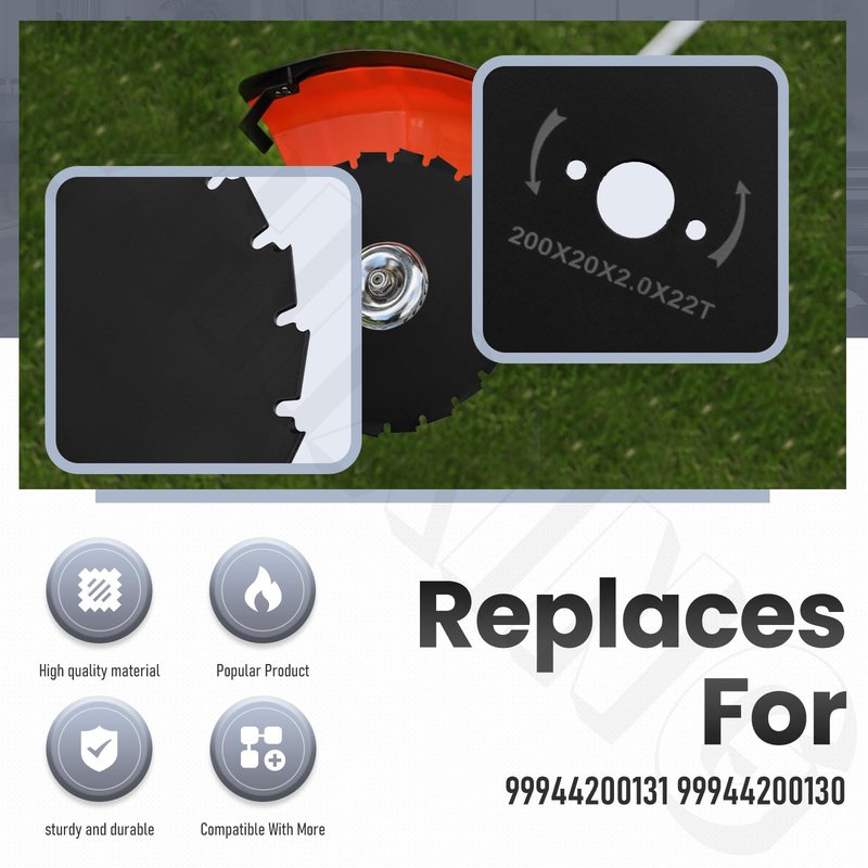 ZHIXING 99944200131 8" Steel Brushcutter Blade 20 mm (22 Tooth) Center Hole Compatible with Echo 99944200130 SRM-311 SRM-340 SRM-210 SRM-225 SRM-230 SRM-280 SRM-260 SRM-400 SRM-410 Trimmers