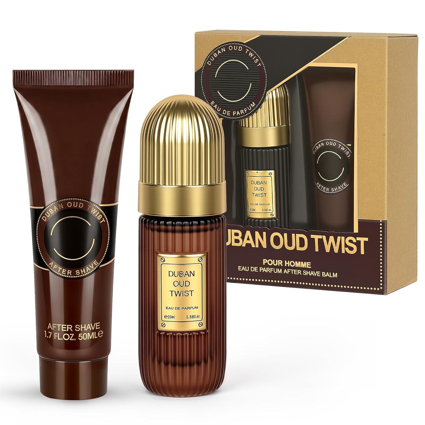 Men's Cologne Gift Set - 20ml Eau Fraiche & 50ml Moisturizing Aftershave Balm | Perfect for Birthdays, Father's Day, Christmas
