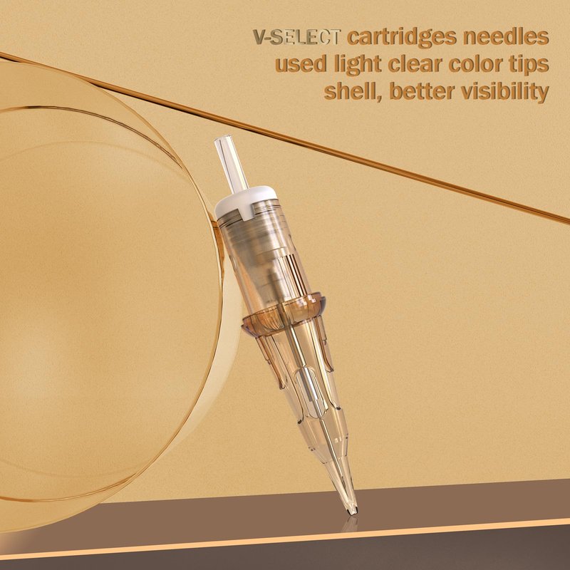 EZ Tattoo Cartridge Needles - 20Pcs #12 (7RL) Standard Round Liner Disposable Tattoo Needles Cartridges for Rotary Tattoo Machine Pen Gun - V SELECT
