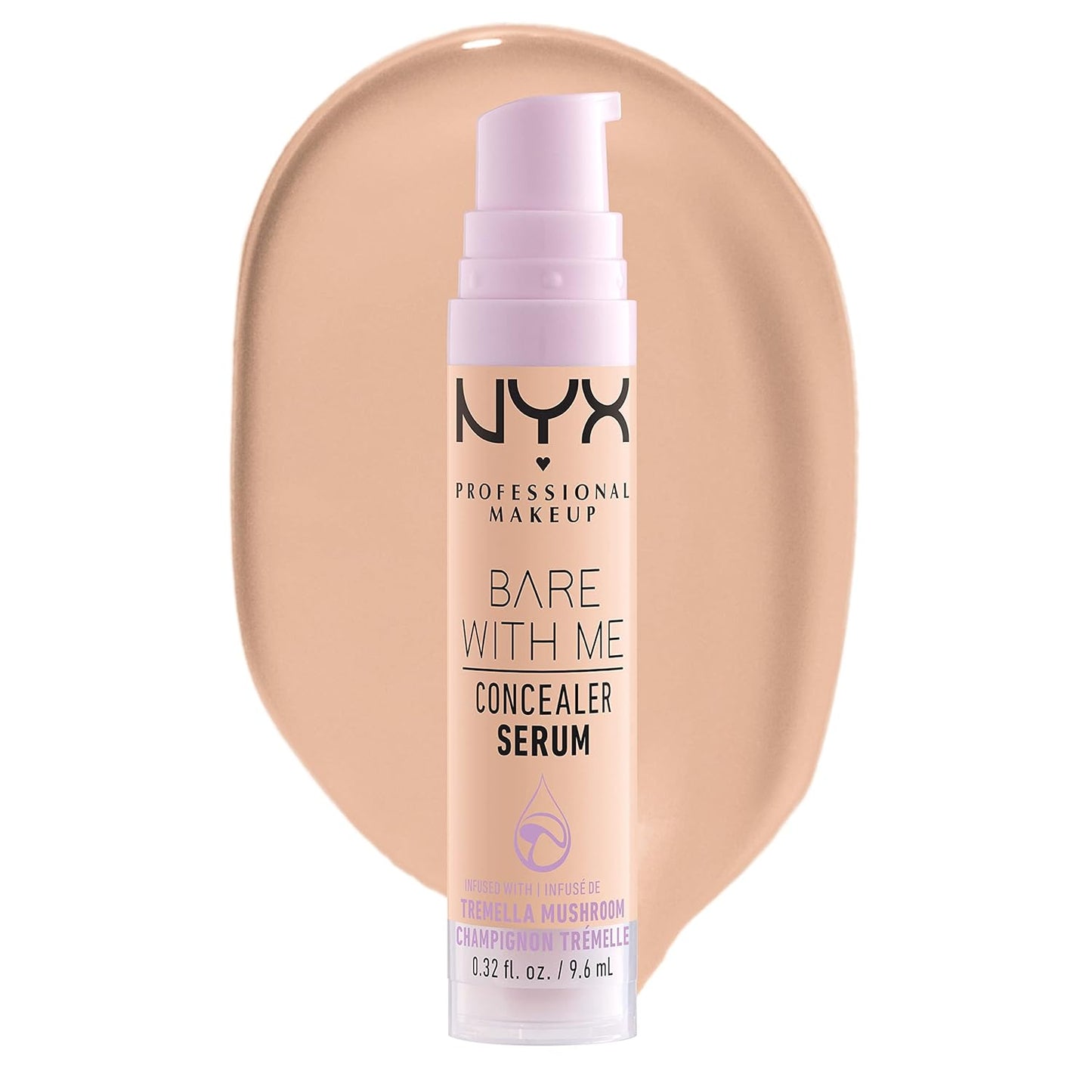 NYX Bare With Me Concealer Serum - 24Hr Hydration Makeup for Flawless Skin | Light Shade