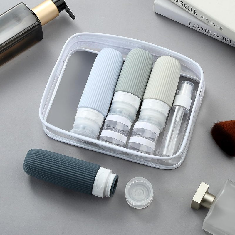 Travel Bottles Set - 16 Pack TSA Approved Leak Proof Silicone Containers for Toiletries | Refillable Travel Accessories