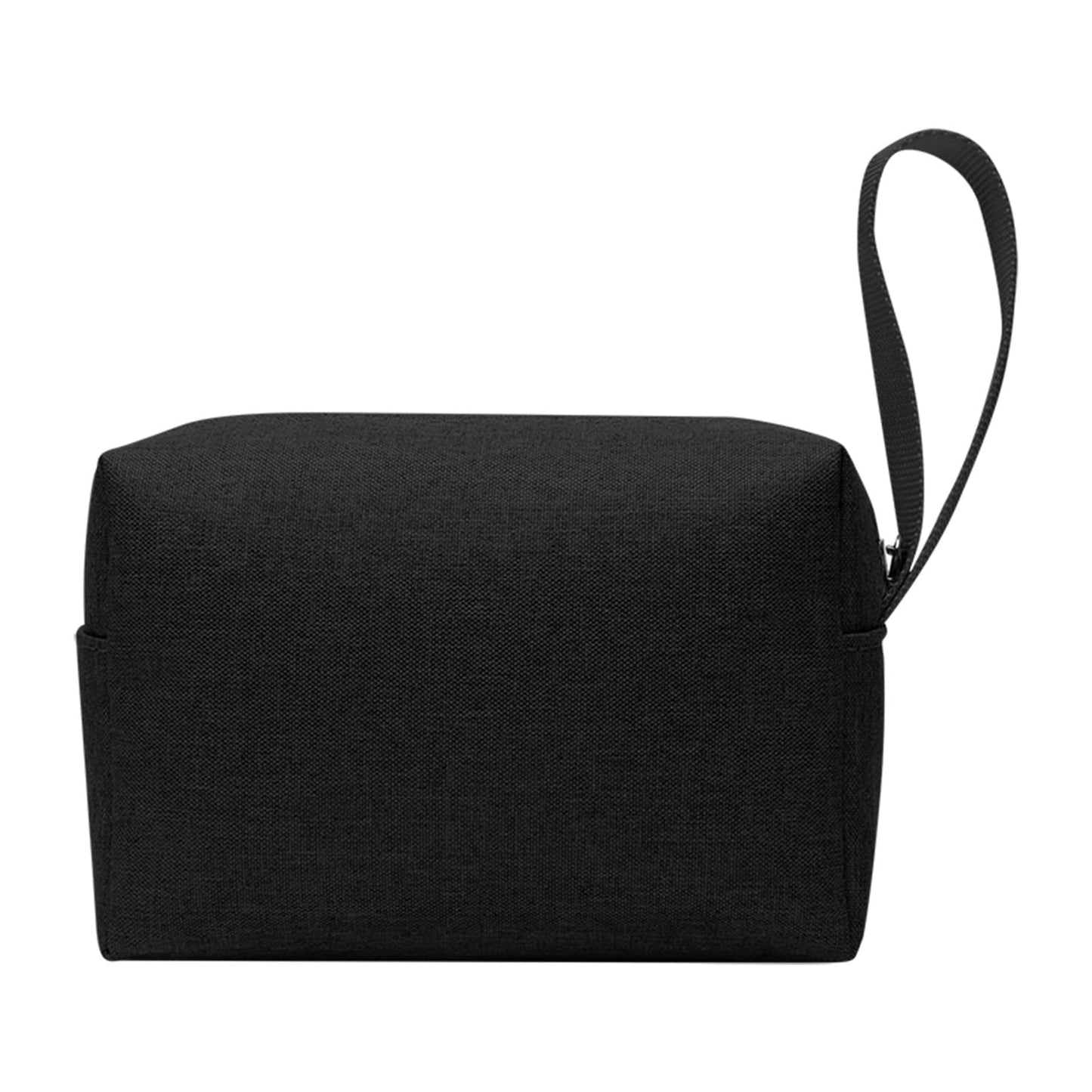 Tmiulu Waterproof Cosmetic Bag for Women | Soft Travel Makeup & Toiletry Organizer, Large Portable Storage for Makeup Products, Tissues, Electronics, USB Cables| Nylon, Durable & Stylish (Large-Black)